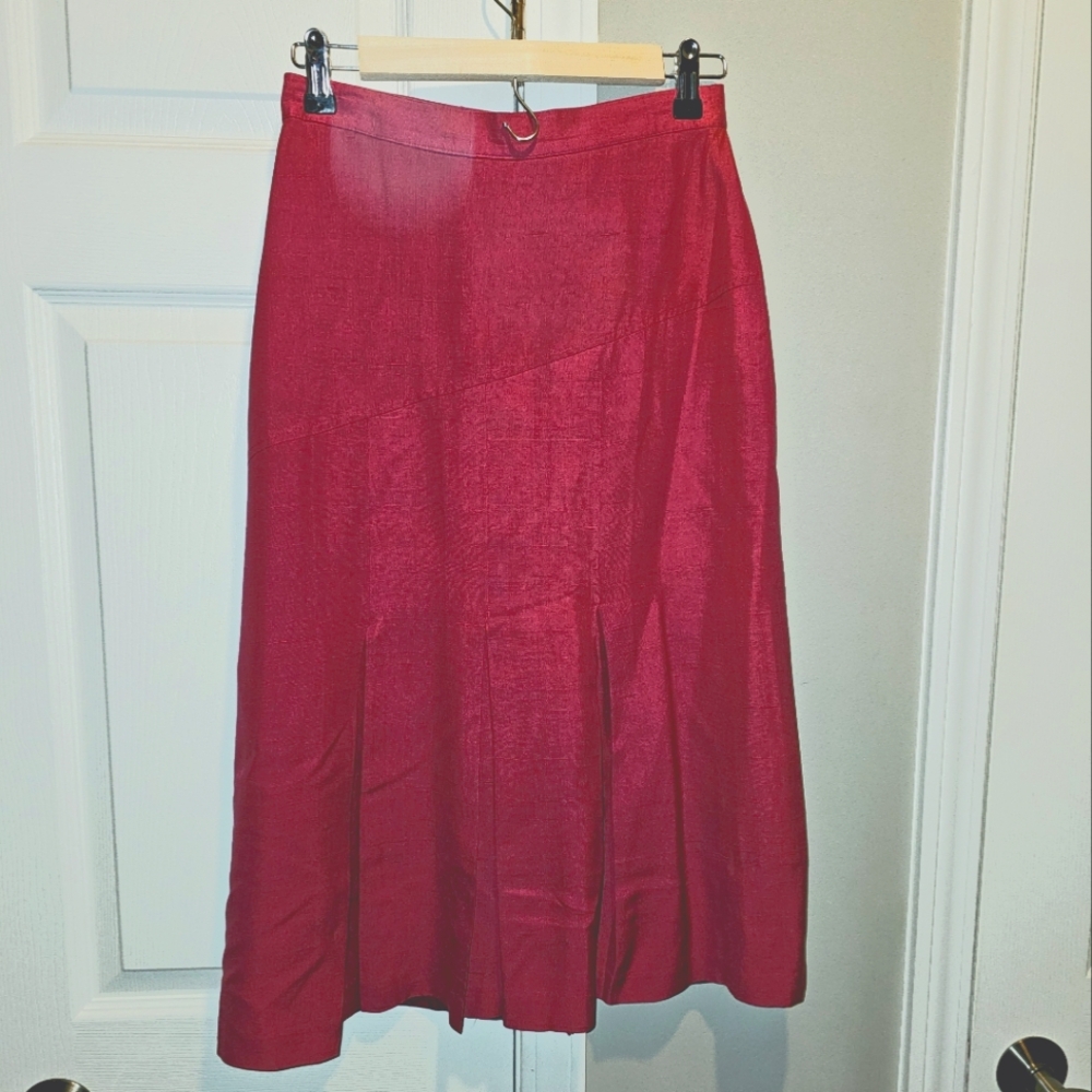 Royal silk wiggle skirt